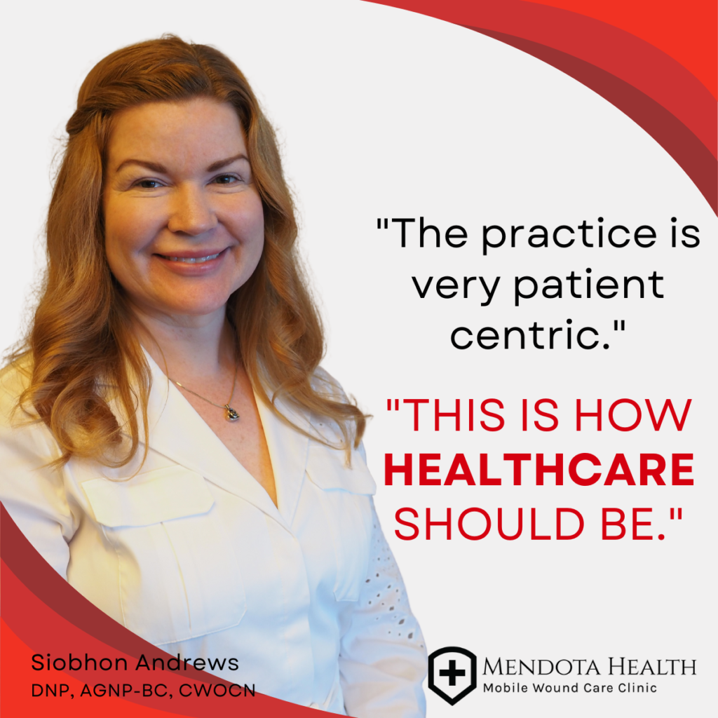 Profile picture of Siobhon Andrews DNP with quote.
